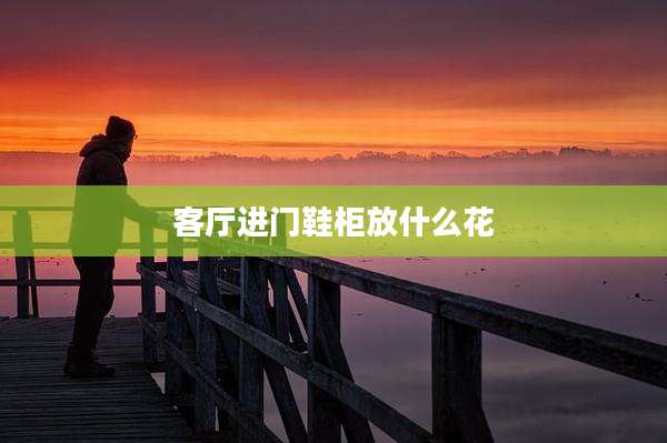 客厅进门鞋柜放什么花