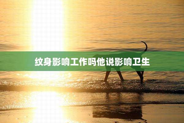 纹身影响工作吗他说影响卫生