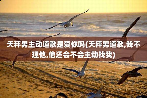 天秤男主动道歉是爱你吗(天秤男道歉,我不理他,他还会不会主动找我)