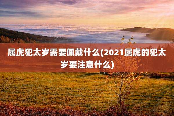 属虎犯太岁需要佩戴什么(2021属虎的犯太岁要注意什么)