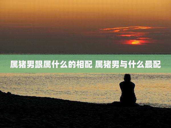 属猪男跟属什么的相配 属猪男与什么最配
