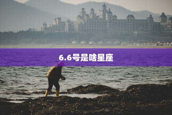 6.6号是啥星座
