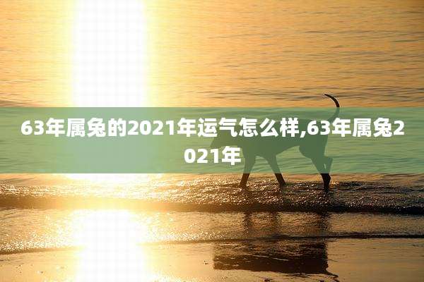 63年属兔的2021年运气怎么样,63年属兔2021年