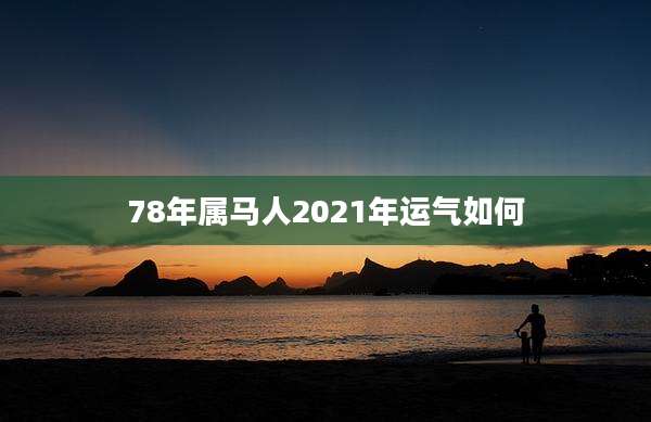 78年属马人2021年运气如何