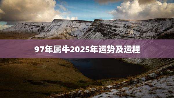 97年属牛2025年运势及运程