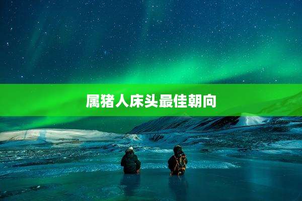 属猪人床头最佳朝向