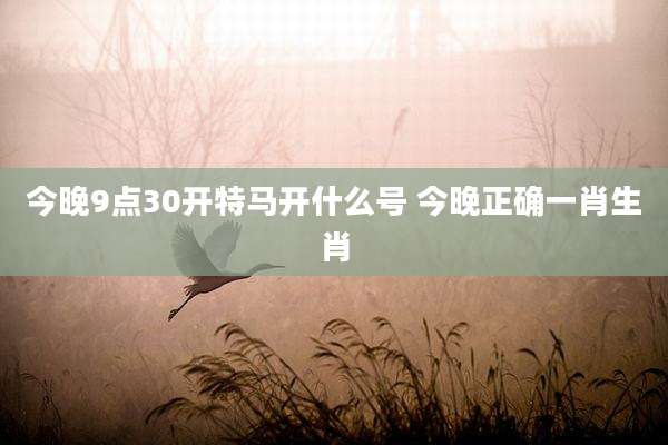 今晚9点30开特马开什么号 今晚正确一肖生肖