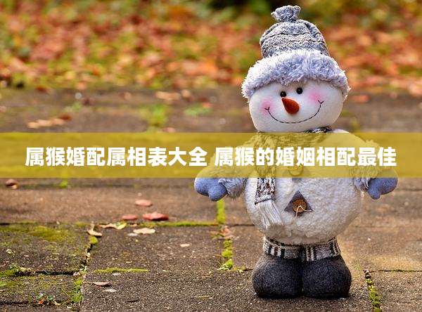 属猴婚配属相表大全 属猴的婚姻相配最佳