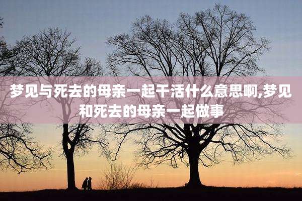 梦见与死去的母亲一起干活什么意思啊,梦见和死去的母亲一起做事