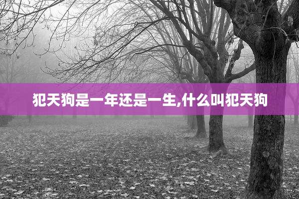 犯天狗是一年还是一生,什么叫犯天狗