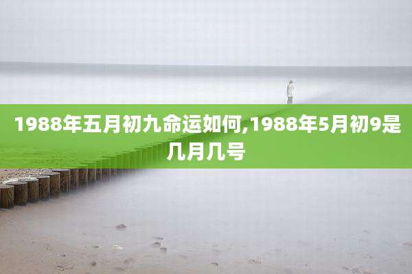 1988年五月初九命运如何,1988年5月初9是几月几号