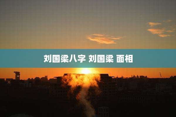 刘国梁八字 刘国梁 面相