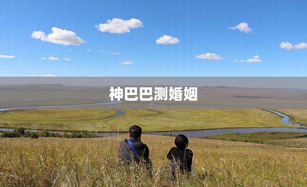 神巴巴测婚姻