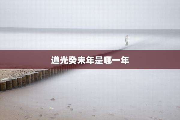 道光癸未年是哪一年