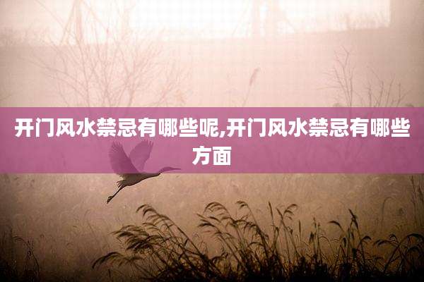 开门风水禁忌有哪些呢,开门风水禁忌有哪些方面