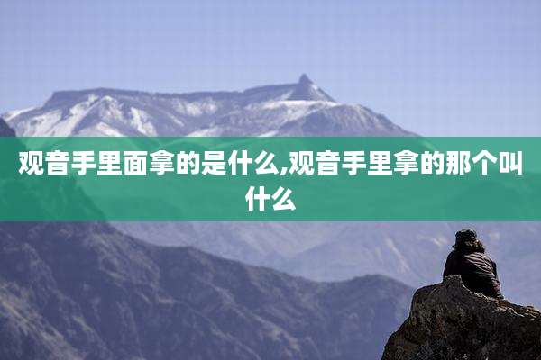 观音手里面拿的是什么,观音手里拿的那个叫什么