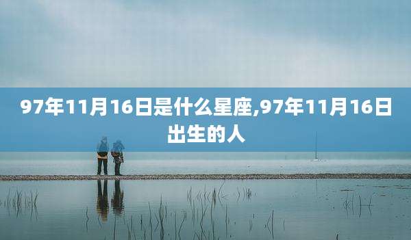 97年11月16日是什么星座,97年11月16日出生的人