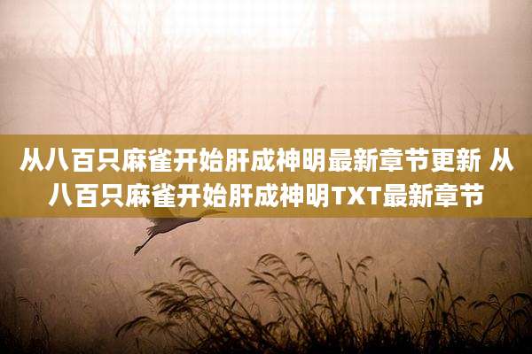 从八百只麻雀开始肝成神明最新章节更新 从八百只麻雀开始肝成神明TXT最新章节