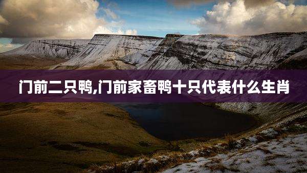 门前二只鸭,门前家畜鸭十只代表什么生肖