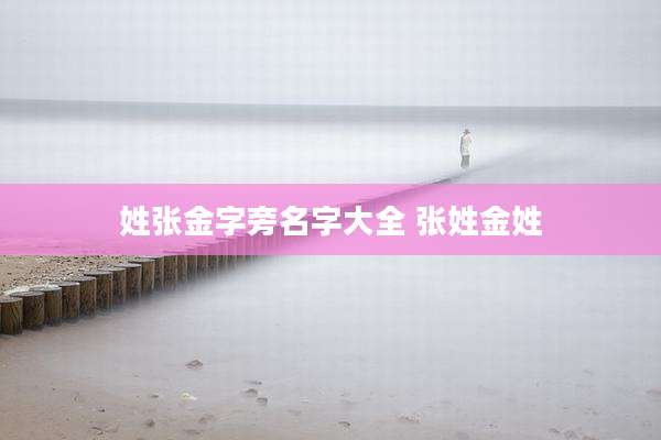 姓张金字旁名字大全 张姓金姓