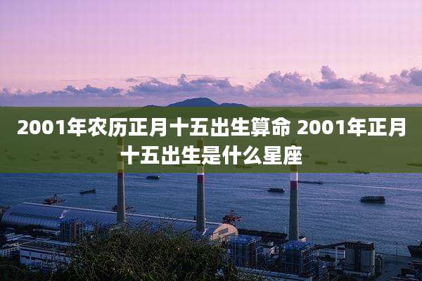 2001年农历正月十五出生算命 2001年正月十五出生是什么星座