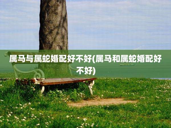 属马与属蛇婚配好不好(属马和属蛇婚配好不好)