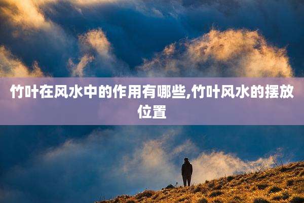 竹叶在风水中的作用有哪些,竹叶风水的摆放位置