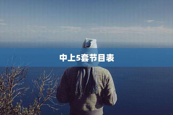 中上5套节目表