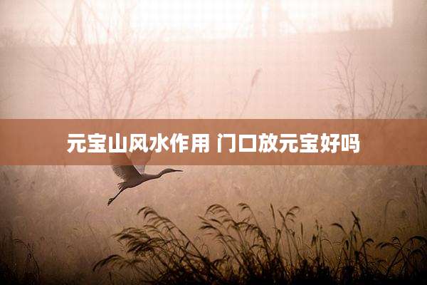 元宝山风水作用 门口放元宝好吗