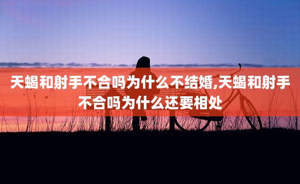 天蝎和射手不合吗为什么不结婚,天蝎和射手不合吗为什么还要相处