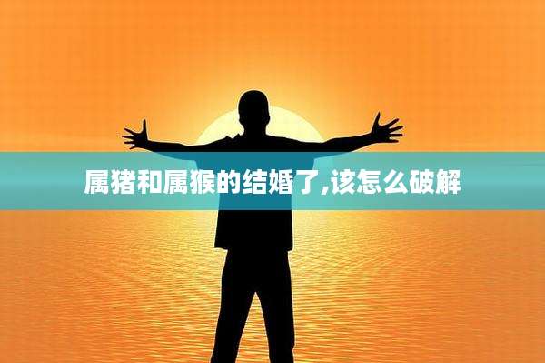 属猪和属猴的结婚了,该怎么破解