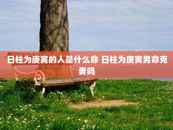 日柱为庚寅的人是什么命 日柱为庚寅男命克妻吗