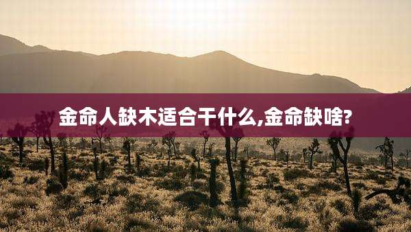 金命人缺木适合干什么,金命缺啥?