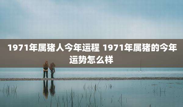 1971年属猪人今年运程 1971年属猪的今年运势怎么样