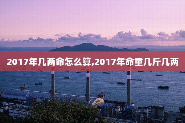 2017年几两命怎么算,2017年命重几斤几两