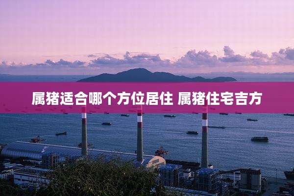 属猪适合哪个方位居住 属猪住宅吉方