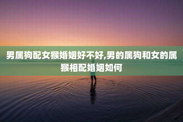 男属狗配女猴婚姻好不好,男的属狗和女的属猴相配婚姻如何