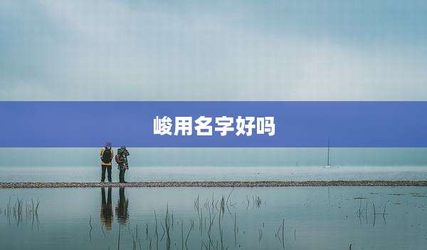 峻用名字好吗