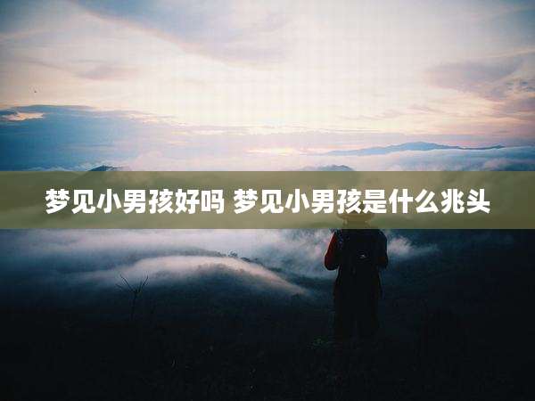 梦见小男孩好吗 梦见小男孩是什么兆头