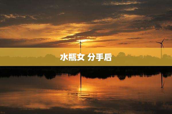 水瓶女 分手后