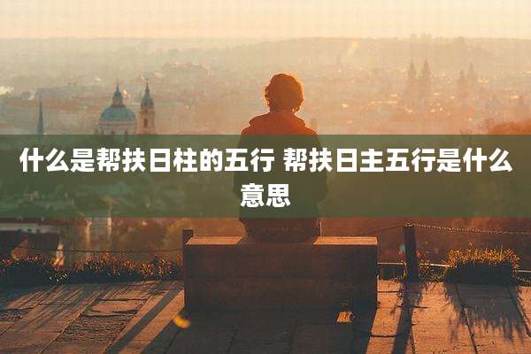 什么是帮扶日柱的五行 帮扶日主五行是什么意思