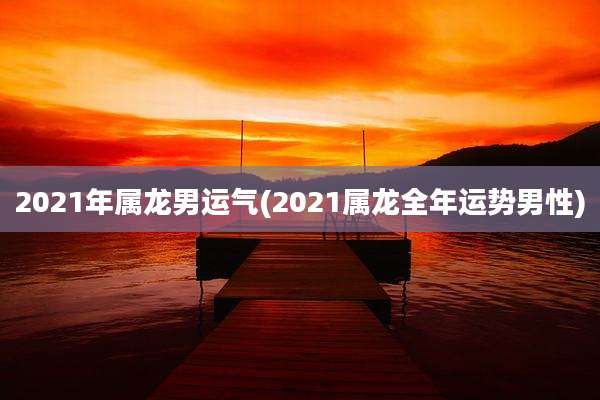 2021年属龙男运气(2021属龙全年运势男性)