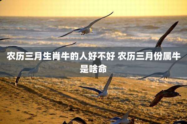 农历三月生肖牛的人好不好 农历三月份属牛是啥命