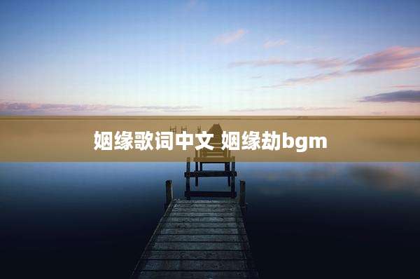 姻缘歌词中文 姻缘劫bgm