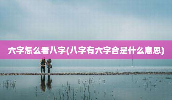 六字怎么看八字(八字有六字合是什么意思)