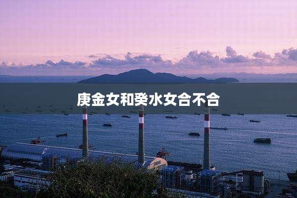庚金女和癸水女合不合