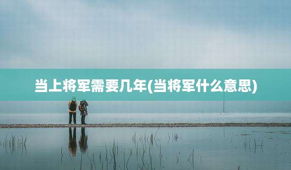 当上将军需要几年(当将军什么意思)