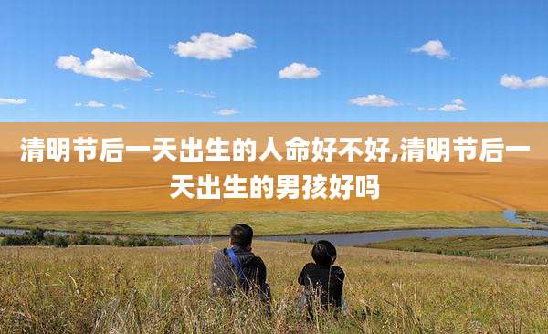 清明节后一天出生的人命好不好,清明节后一天出生的男孩好吗