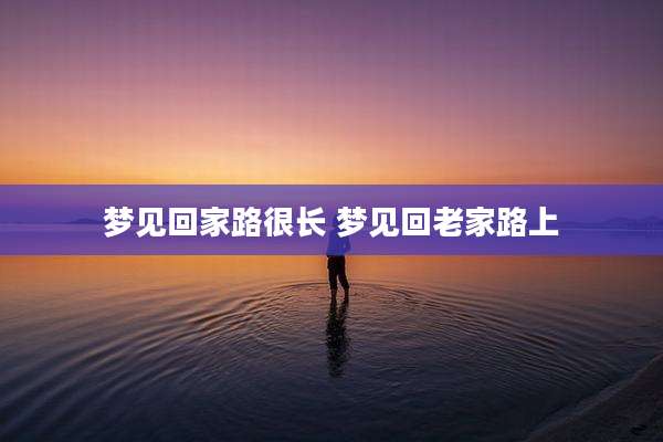 梦见回家路很长 梦见回老家路上