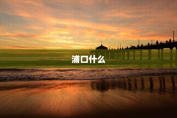 浦口什么